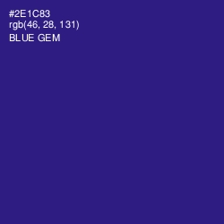 #2E1C83 - Blue Gem Color Image